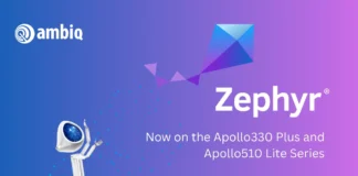 Ambiq Zephyr Project Support Expands to Apollo330 Plus and Apollo510 Lite SoCs Ambiq Zephyr Project Support