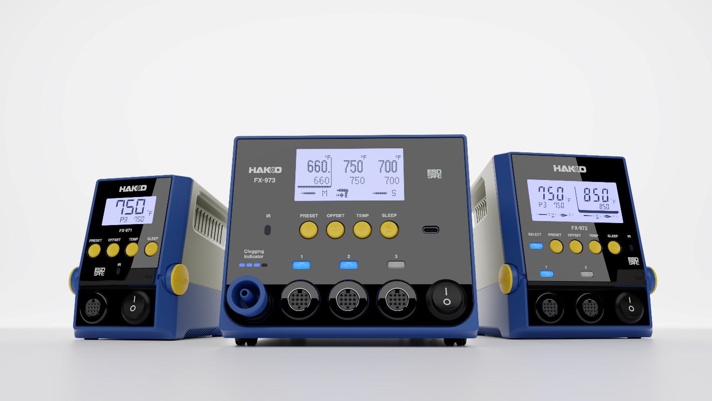 HAKKO FX-97X Series: Soldering and Rework Stations for Electronics
