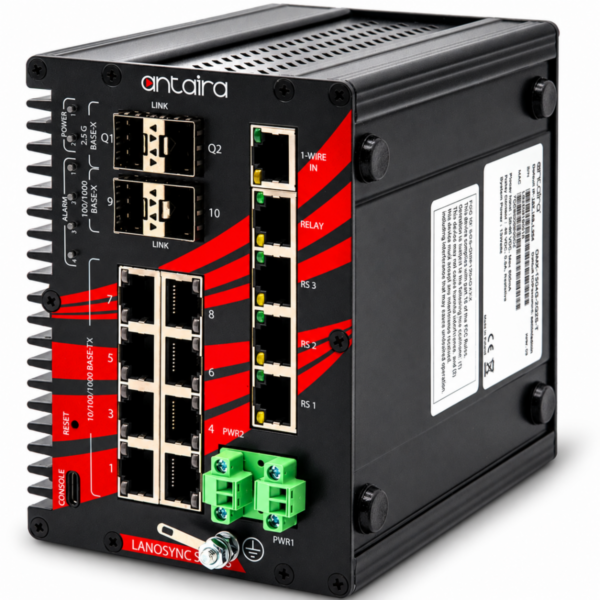 Antaira QMX-1204G-2Q2S-T Antaira LanoSync Q-Series